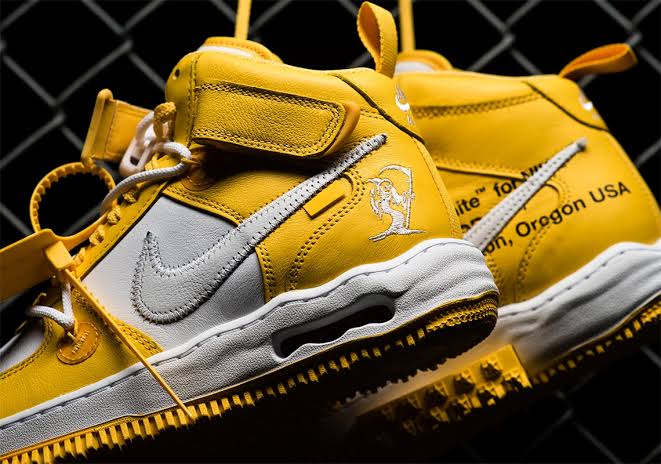 Nike Air Force 1 Mid x Off-White 'Varsity Maize'